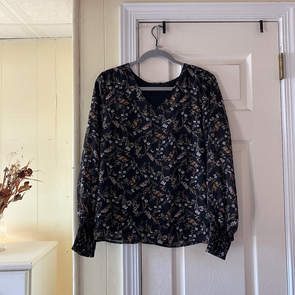 Mikarose Long Sleeved Floral Top
